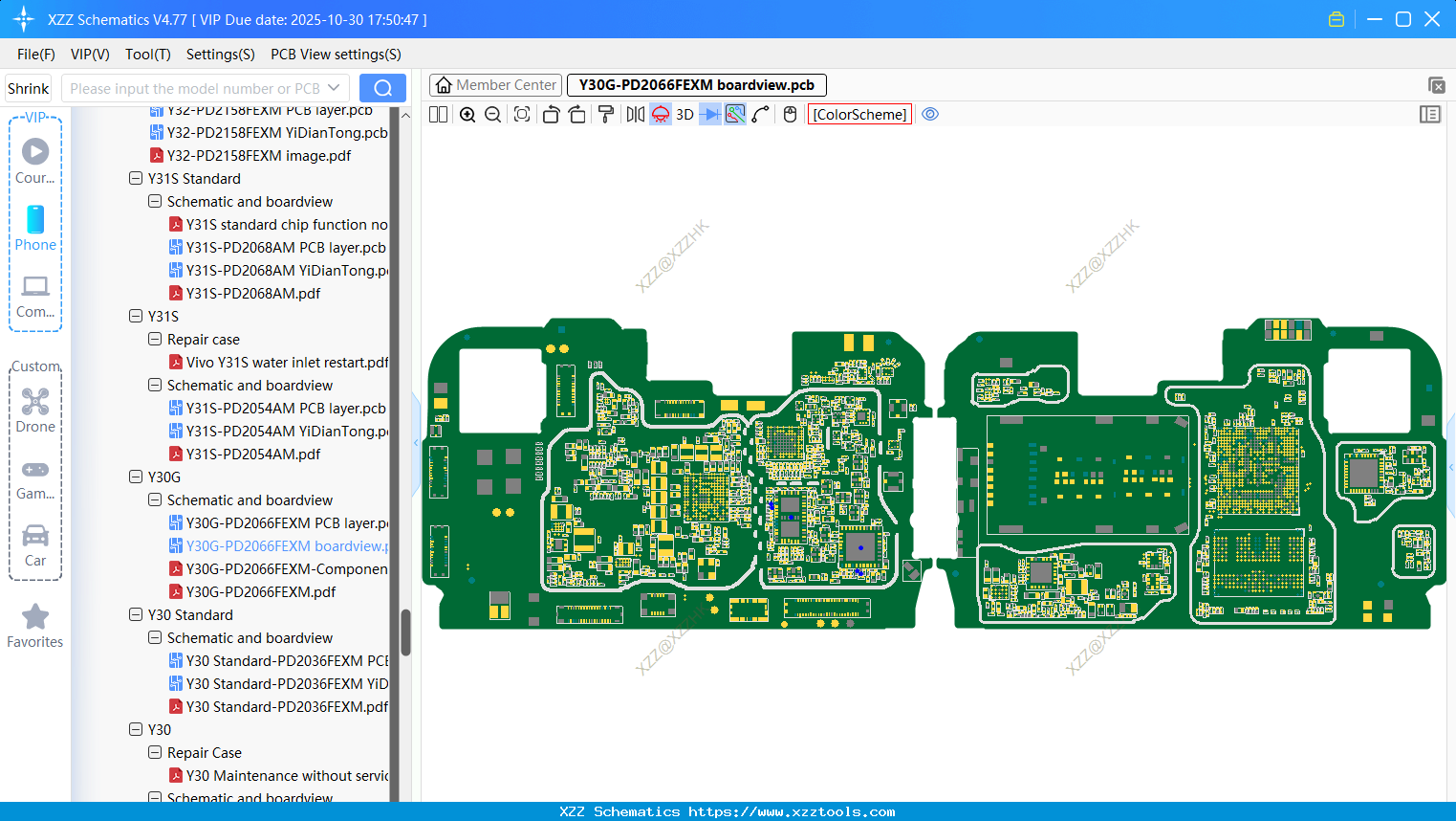VIVO Y30G-PD2066FEXM Boardview